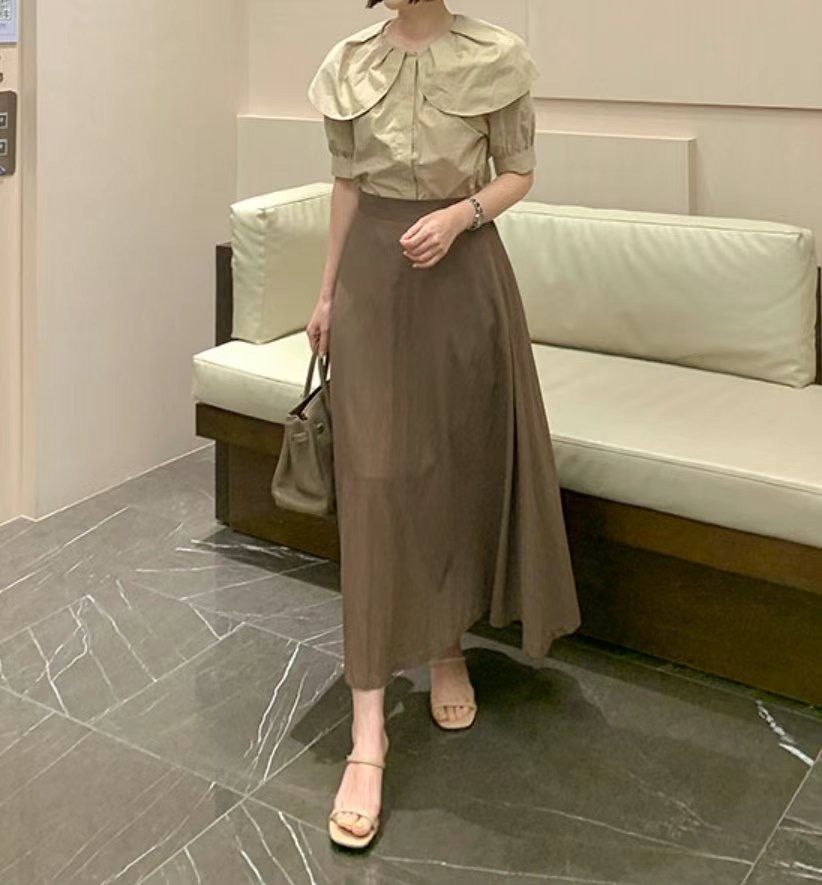 MELON直郵韓國代購㊣女裝新品時尚推薦25春夏熱賣休閑人氣長裙MELON長裙