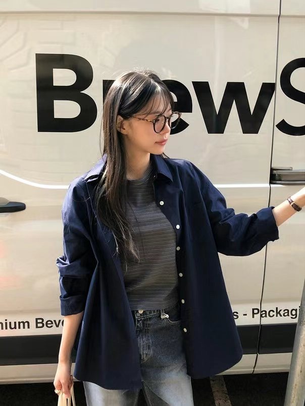 THEBARN韓國直郵㊣東大門實拍女裝新款熱賣人氣休閑襯衫蕾絲衫THEBARN襯衫/蕾絲衫