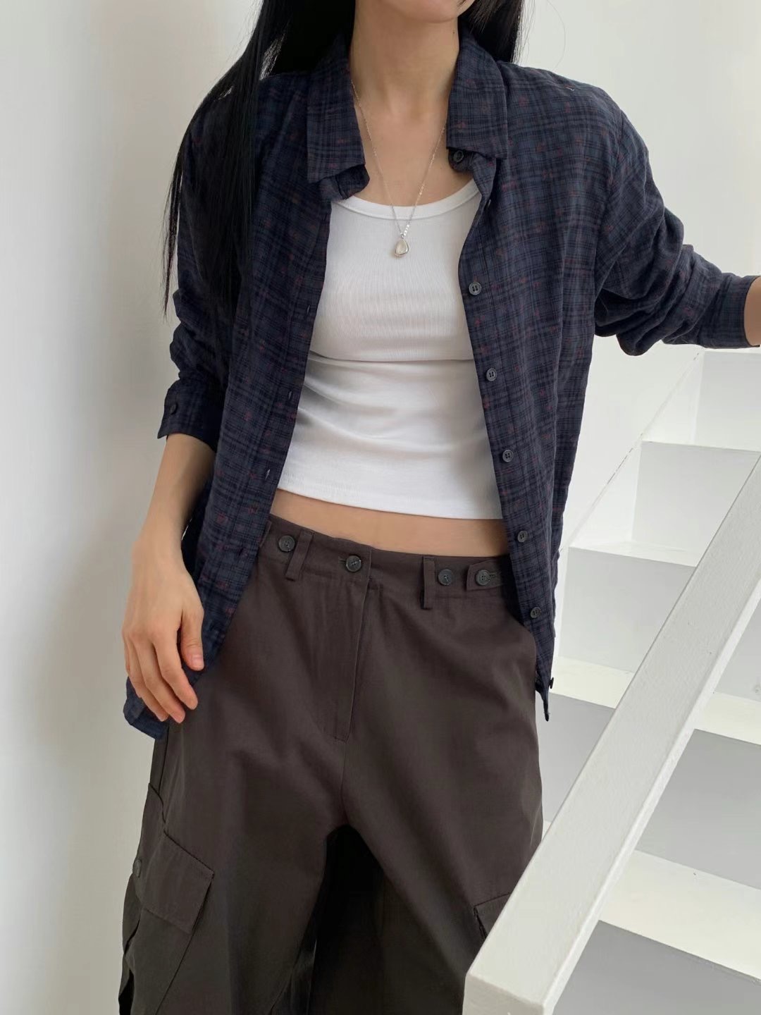 DIPPING韓國㊣直郵東大門代購女裝新款休閑時尚推薦襯衫蕾絲衫DIPPING襯衫/蕾絲衫圖色2
