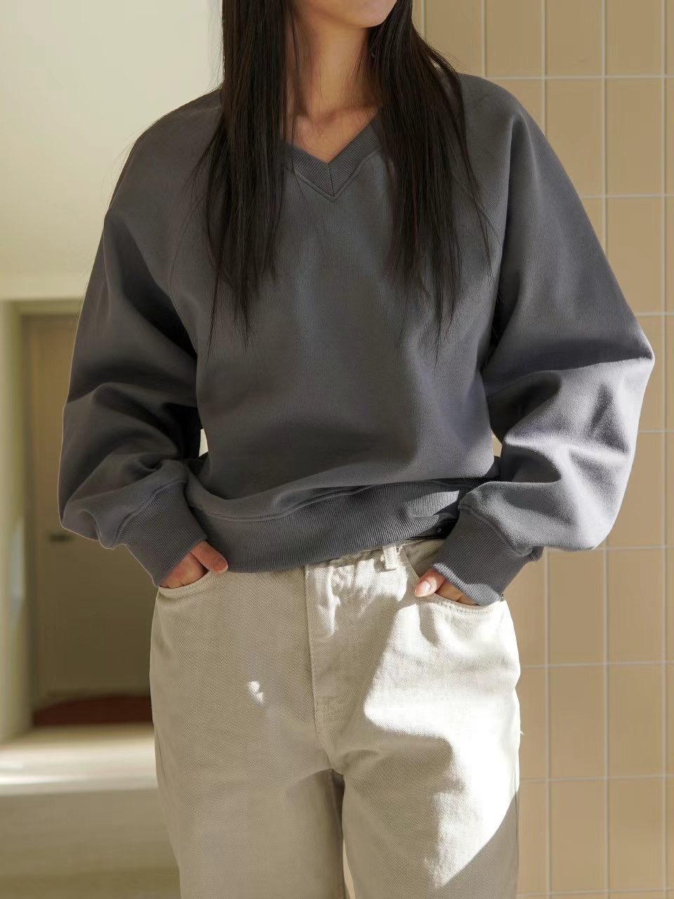 MORNBAKER韓國㊣直郵東大門代購女裝新品人氣25春夏休閑衛衣MORNBAKER衛衣