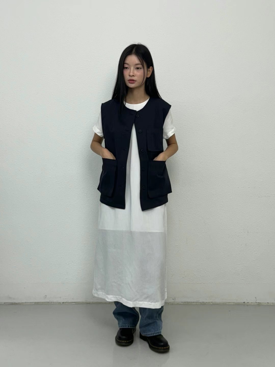 THEBARN韓國㊣直郵東大門代購女裝新品推薦時尚休閑25春夏馬甲THEBARN馬甲