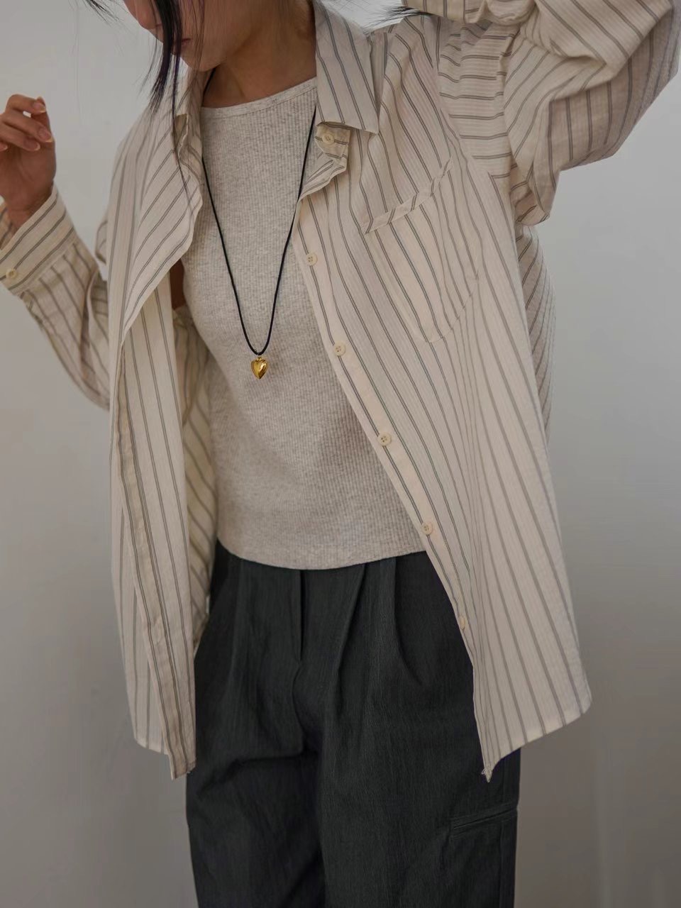 MORNBAKER韓國直郵㊣女裝新款推薦25春夏人氣休閑襯衫蕾絲衫MORNBAKER襯衫/蕾絲衫