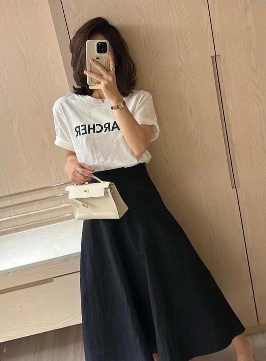MELON韓國㊣直郵東大門代購女裝新款人氣25春夏推薦休閑長裙MELON長裙