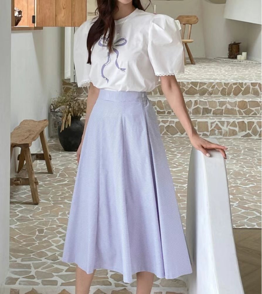 MELON韓國直郵㊣東大門實拍女裝新品25春夏熱賣半身裙中短裙MELON半身裙/中短裙