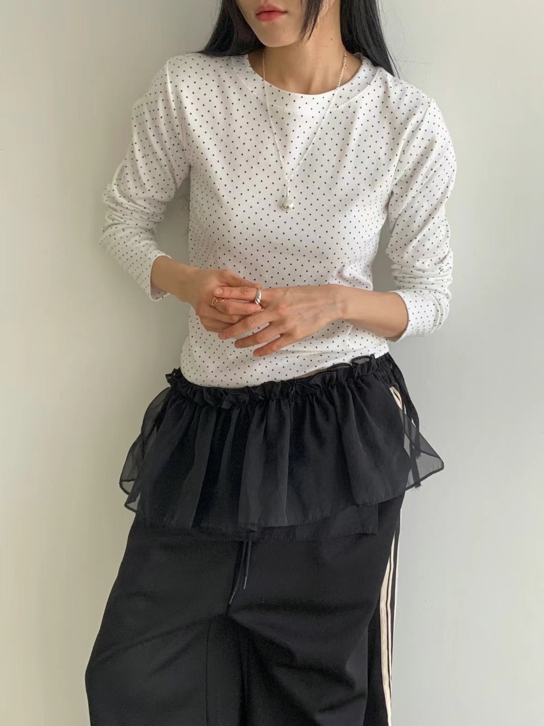 DIPPING韓國直郵㊣女裝新品熱賣25春夏休閑人氣時尚長袖T恤DIPPING長袖T恤