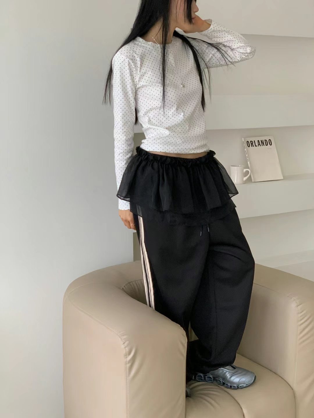 DIPPING韓國直郵㊣女裝新品熱賣25春夏休閑人氣時尚長袖T恤DIPPING長袖T恤