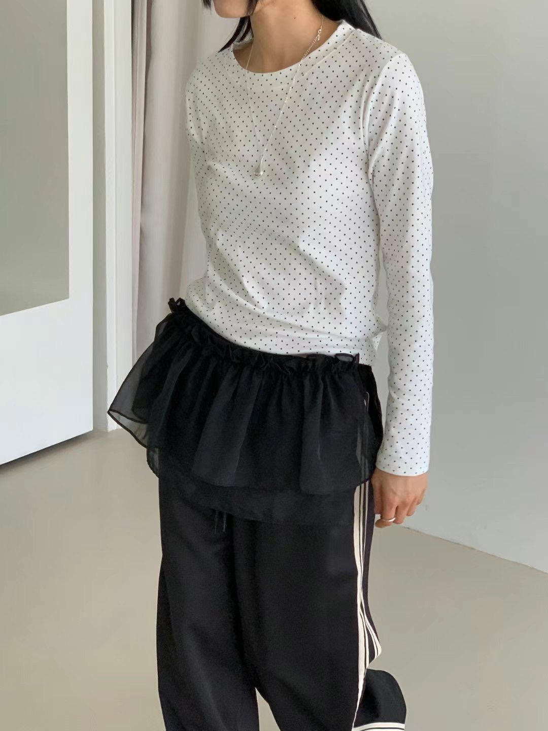 DIPPING韓國直郵㊣女裝新品熱賣25春夏休閑人氣時尚長袖T恤DIPPING長袖T恤
