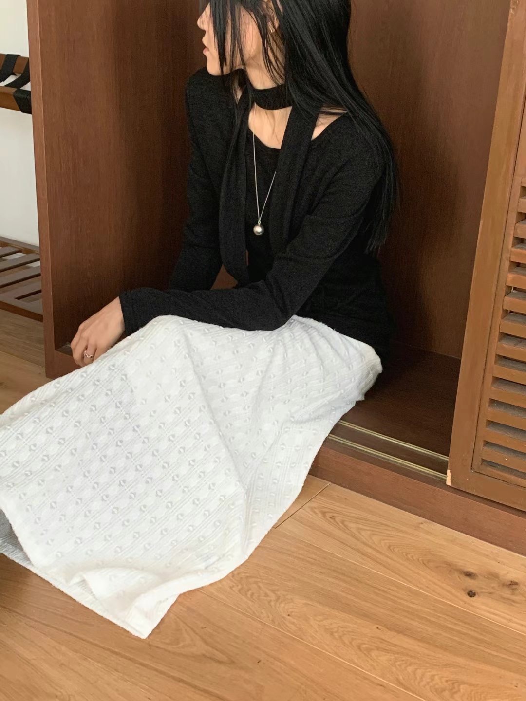DIPPING韓國直郵㊣東大門實拍女裝新品25春夏人氣時尚休閑長裙DIPPING長裙