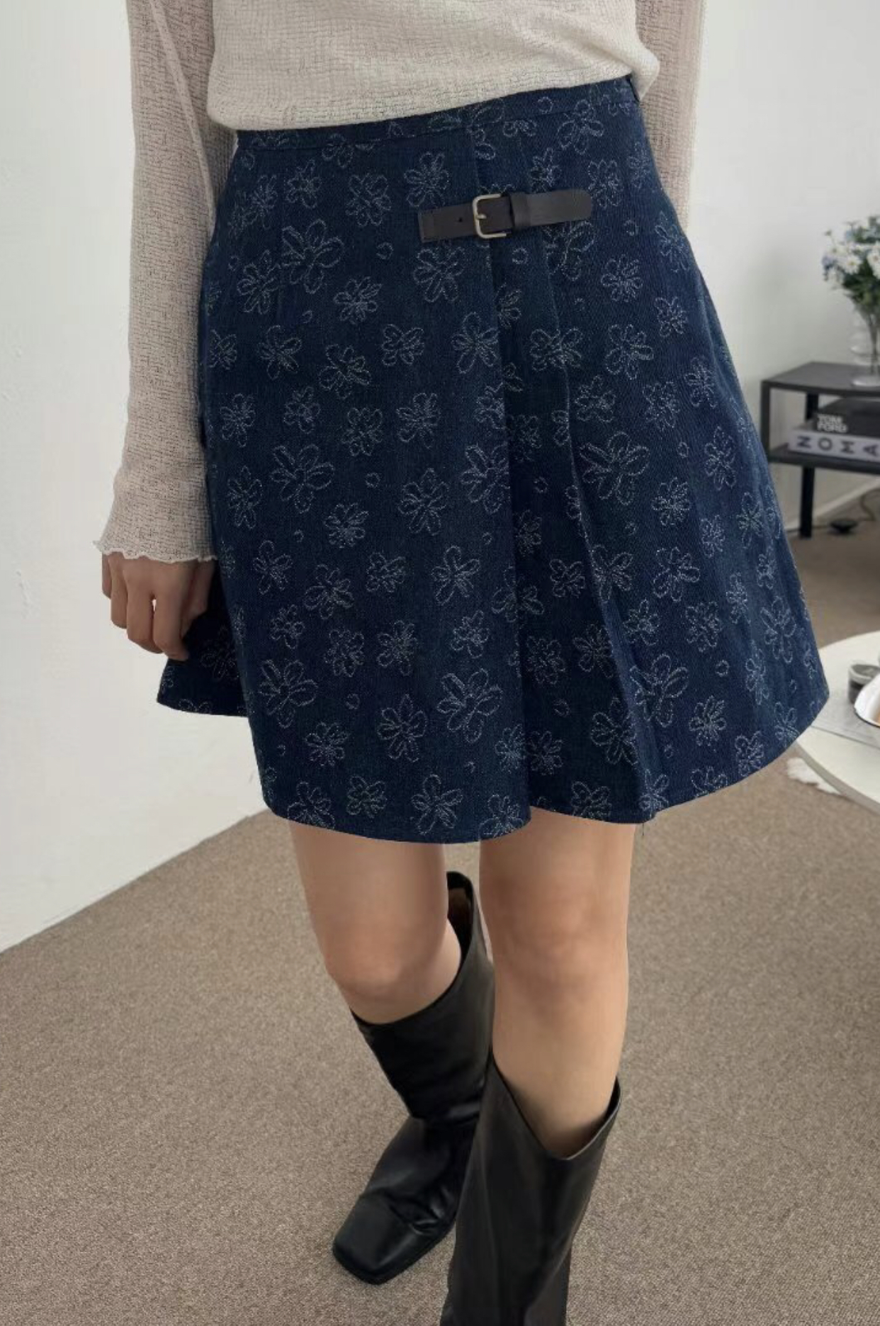 MELON韓國直郵㊣東大門實拍女裝新款25春夏推薦時尚休閑短裙MELON短裙