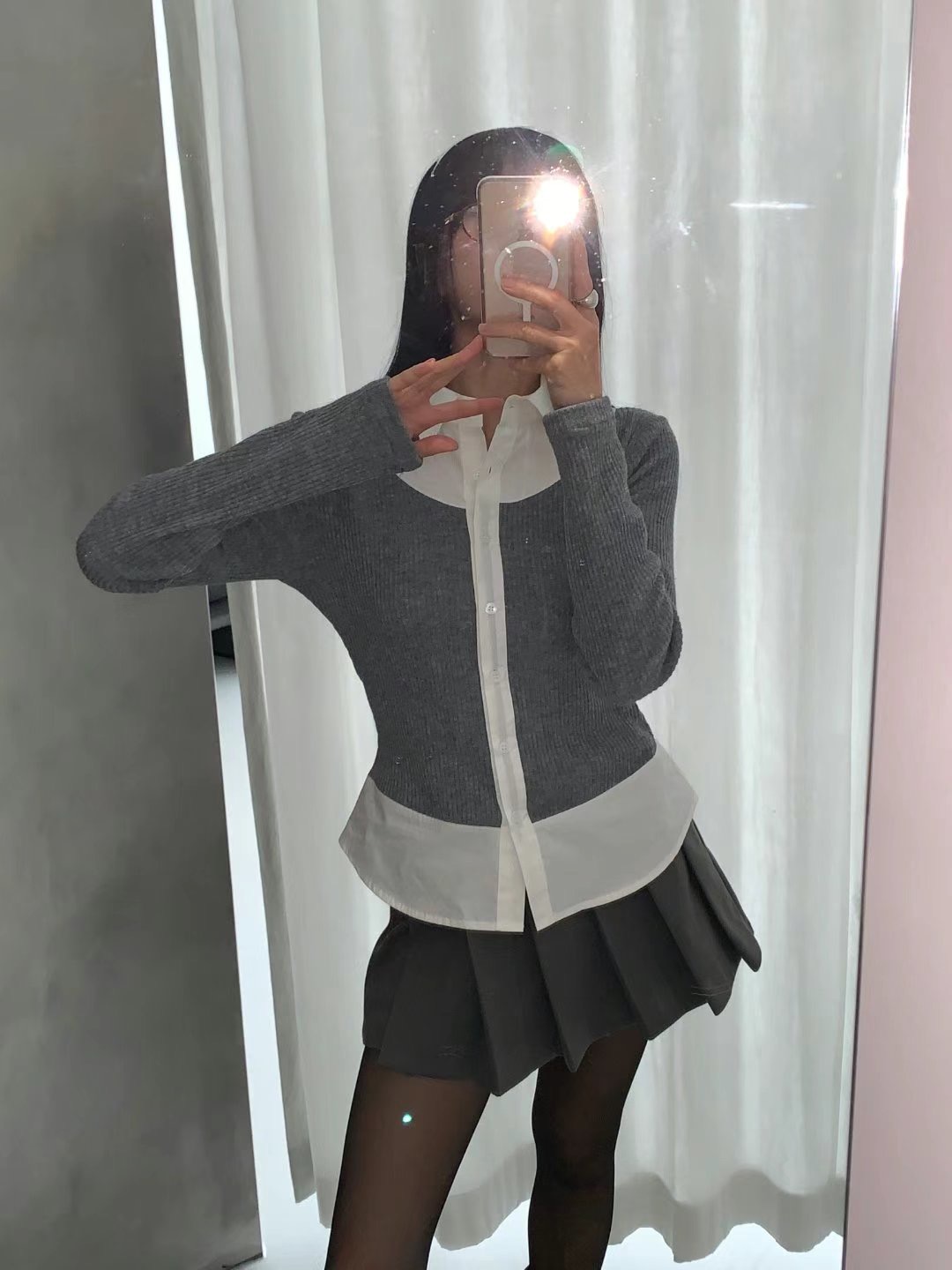 DIPPING韓國直郵㊣女裝新品時尚休閑25春夏推薦人氣熱賣針織衫DIPPING針織衫