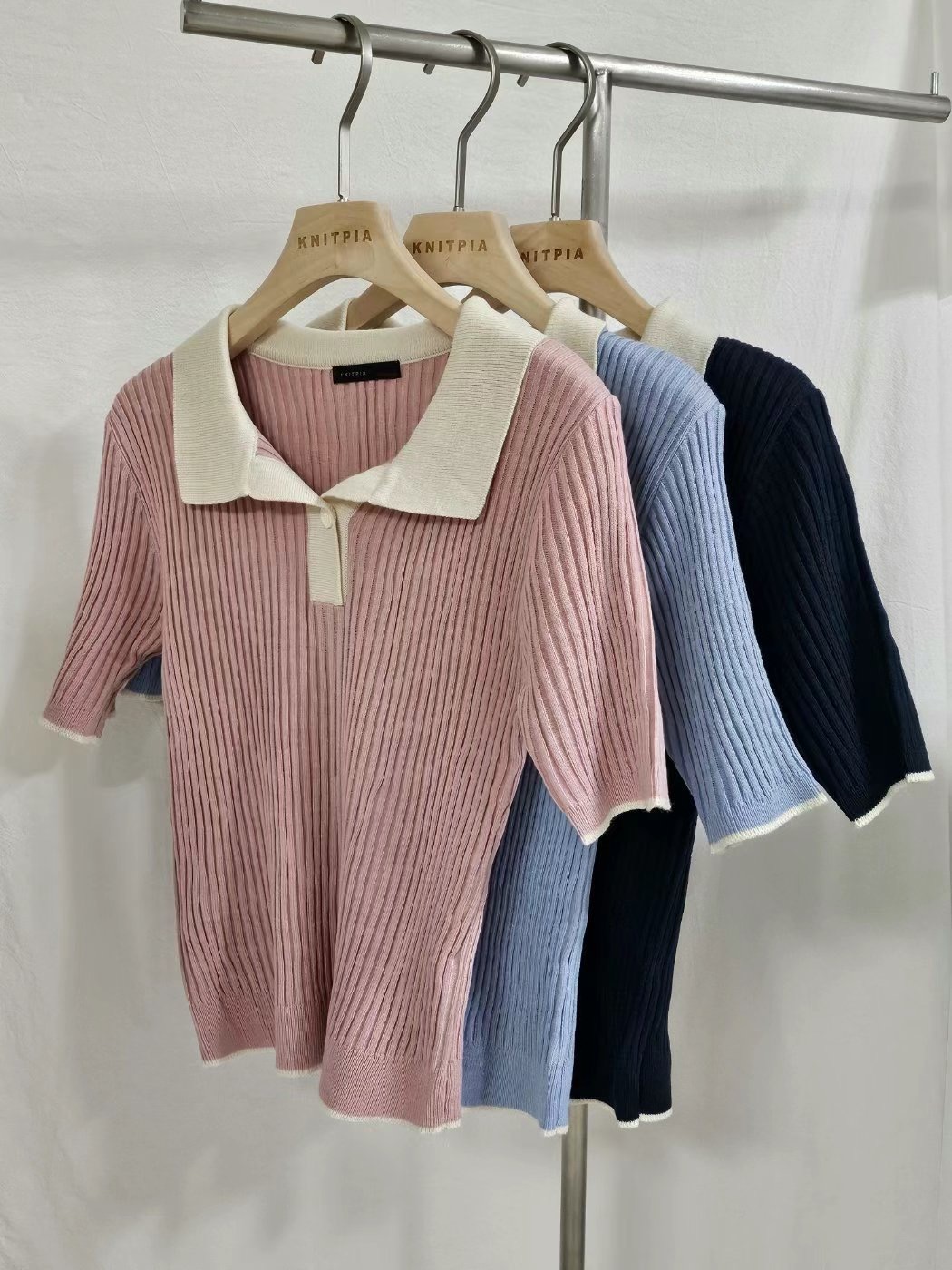 KNITPIA-니트피아-T直郵韓國代購㊣女裝新款熱賣休閑針織衫TWELVE-OT針織衫圖色3左三色