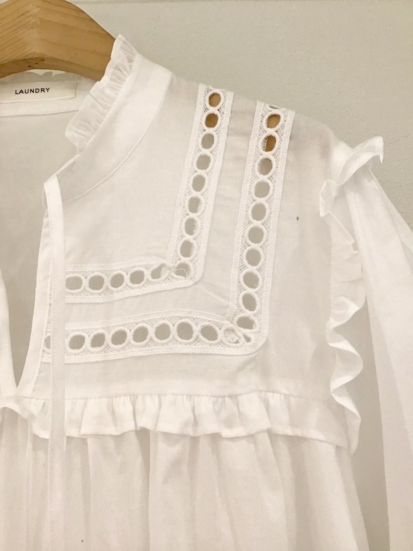 LAUNDRY韓國直郵㊣東大門實拍女裝新款熱賣25春夏襯衫蕾絲衫LAUNDRY襯衫/蕾絲衫