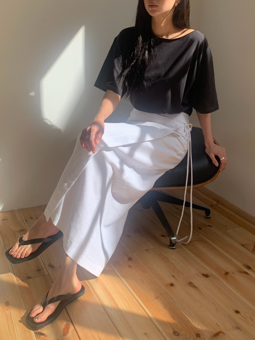 BLEECKER直郵韓國代購㊣女裝新品人氣休閑熱賣時尚長裙亞麻BLEECKER長裙