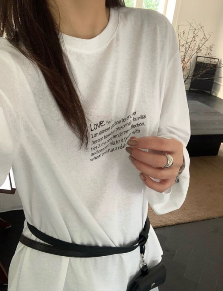 STAY HERE韓國㊣直郵東大門代購女裝新品休閑人氣25春夏長袖T恤STAY HERE長袖T恤