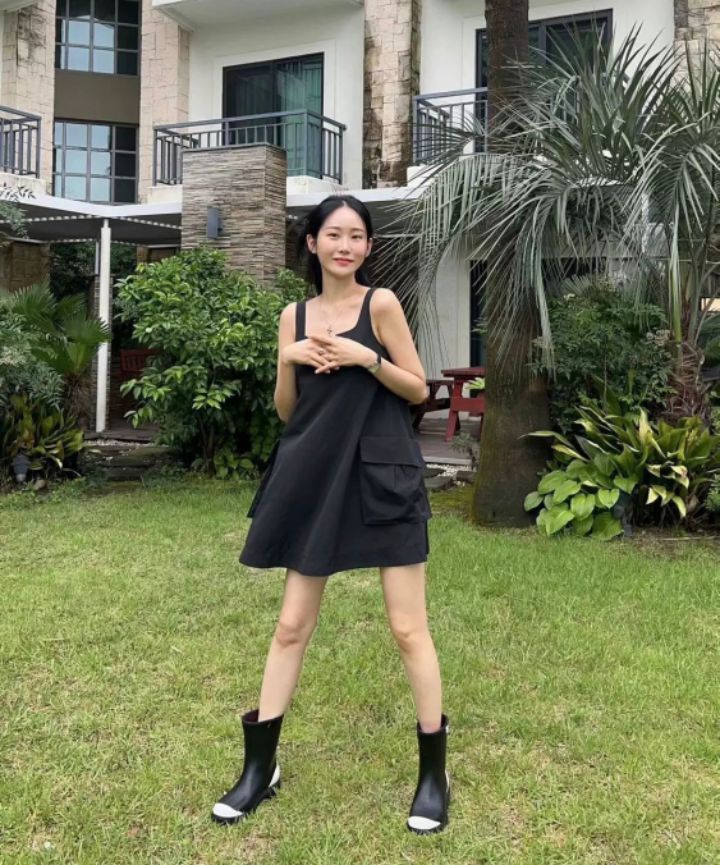 STAY HERE韓國㊣直郵東大門代購女裝新款25春夏連衣裙口袋STAY HERE連衣裙