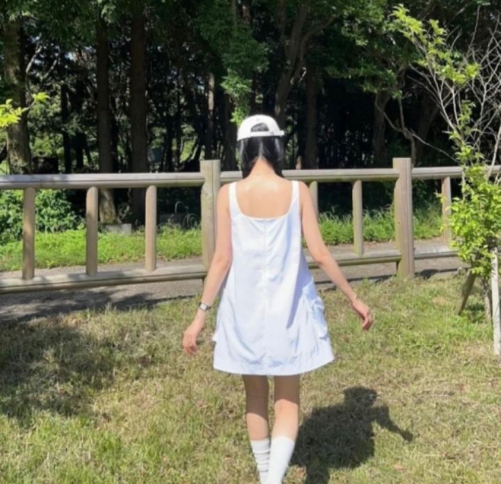 STAY HERE韓國㊣直郵東大門代購女裝新款25春夏連衣裙口袋STAY HERE連衣裙