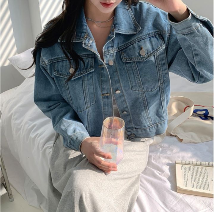 STAY HERE直郵韓國代購㊣女裝新款時尚休閑25春夏人氣夾克STAY HERE夾克