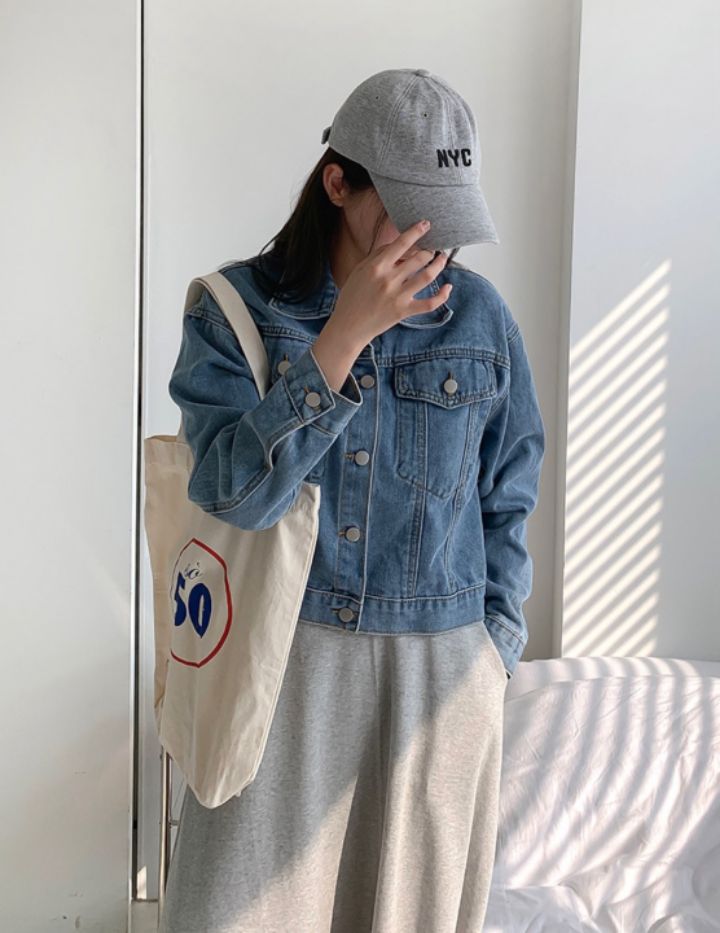 STAY HERE直郵韓國代購㊣女裝新款時尚休閑25春夏人氣夾克STAY HERE夾克