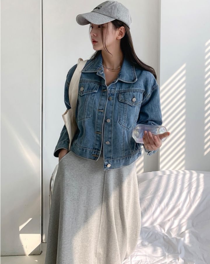 STAY HERE直郵韓國代購㊣女裝新款時尚休閑25春夏人氣夾克STAY HERE夾克