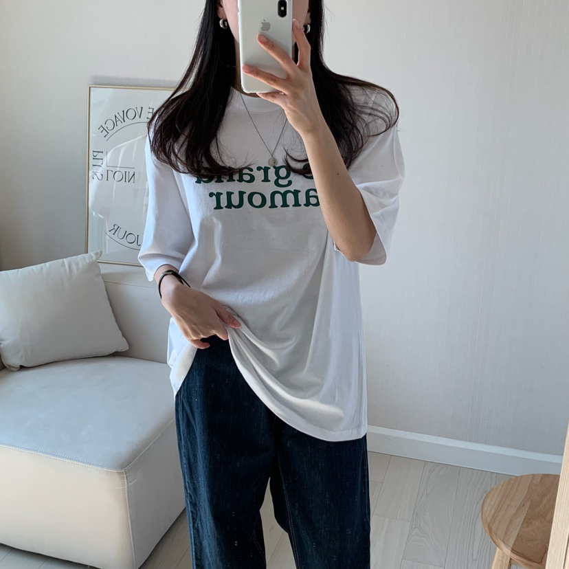 FROMJINI直郵韓國代購㊣女裝新品25春夏休閑熱賣推薦時尚T恤FROMJINIT恤