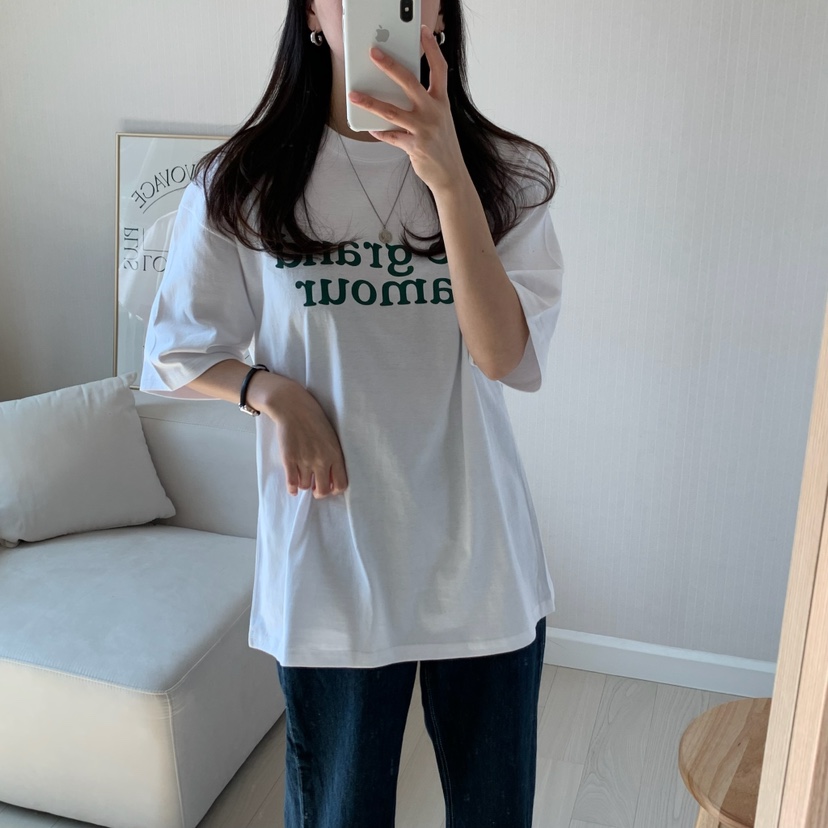 FROMJINI直郵韓國代購㊣女裝新品25春夏休閑熱賣推薦時尚T恤FROMJINIT恤圖色2