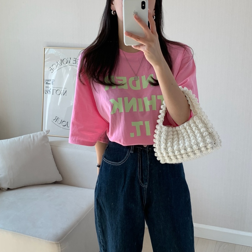 FROMJINI韓國直郵㊣女裝新品推薦時尚人氣熱賣25春夏休閑T恤FROMJINIT恤