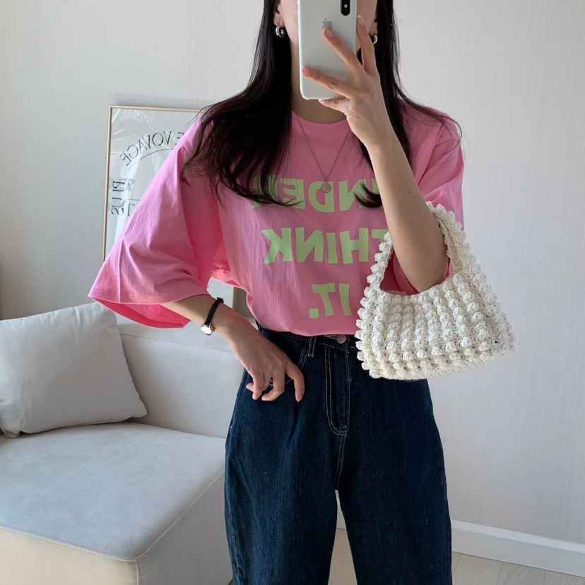 FROMJINI韓國直郵㊣女裝新品推薦時尚人氣熱賣25春夏休閑T恤FROMJINIT恤