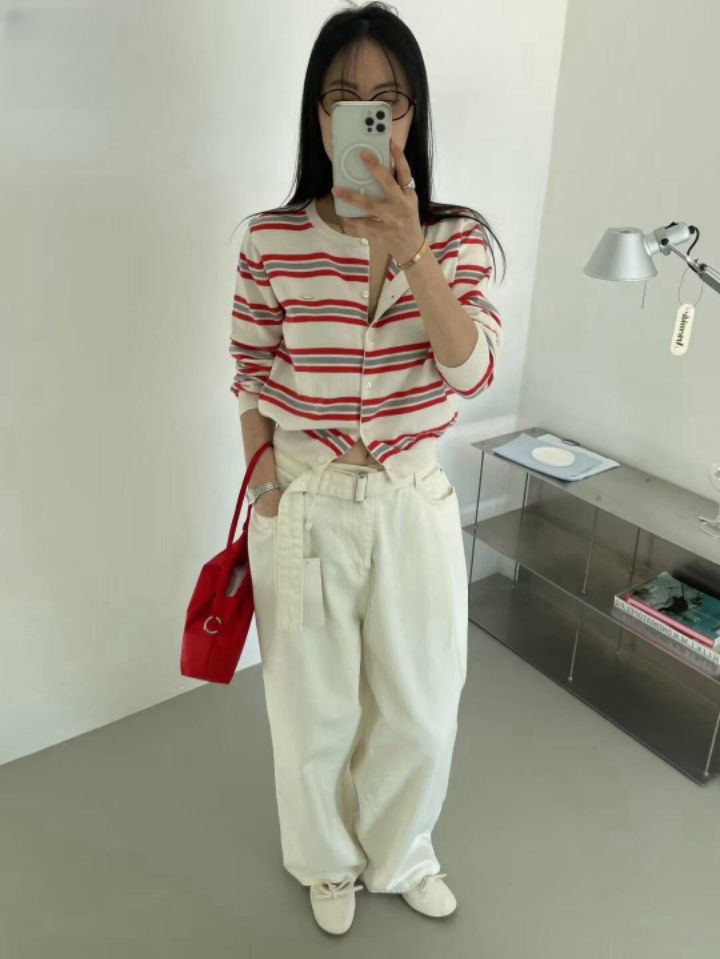 STAY HERE韓國直郵㊣女裝新品人氣熱賣推薦時尚25春夏針織衫STAY HERE針織衫