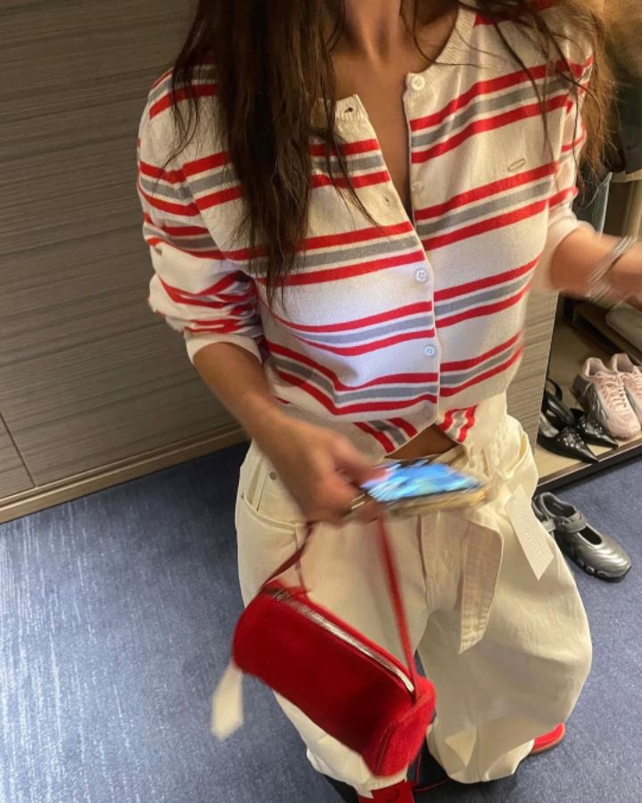STAY HERE韓國直郵㊣女裝新品人氣熱賣推薦時尚25春夏針織衫STAY HERE針織衫