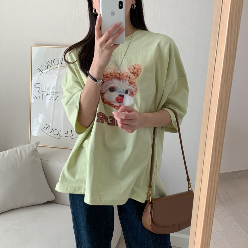 FROMJINI韓國直郵㊣女裝新款時尚人氣推薦休閑熱賣25春夏T恤FROMJINIT恤