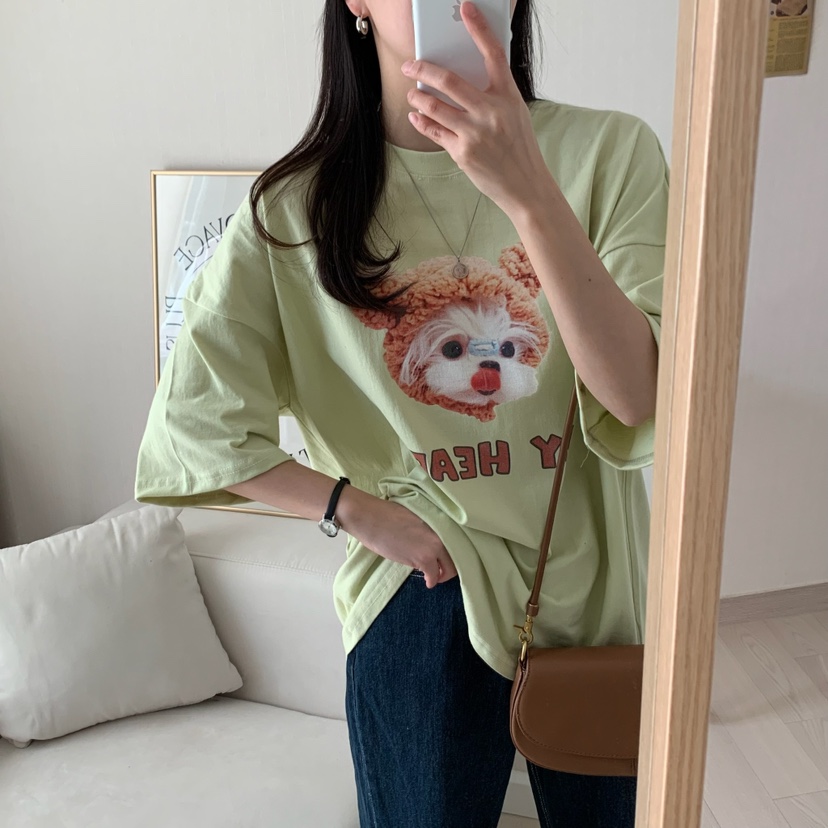 FROMJINI韓國直郵㊣女裝新款時尚人氣推薦休閑熱賣25春夏T恤FROMJINIT恤