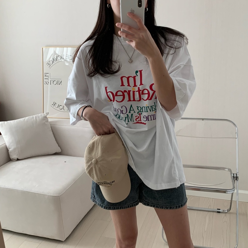 FROMJINI韓國㊣直郵東大門代購女裝新款25春夏推薦休閑人氣T恤FROMJINIT恤