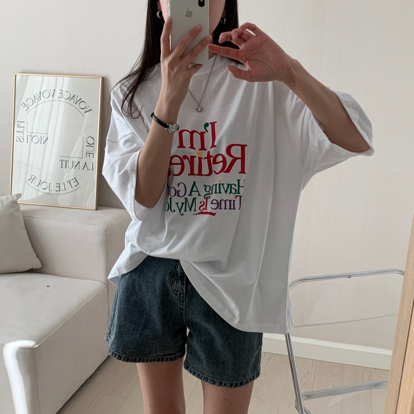 FROMJINI韓國㊣直郵東大門代購女裝新款25春夏推薦休閑人氣T恤FROMJINIT恤