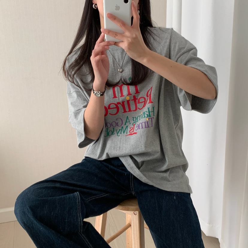 FROMJINI韓國㊣直郵東大門代購女裝新款25春夏推薦休閑人氣T恤FROMJINIT恤