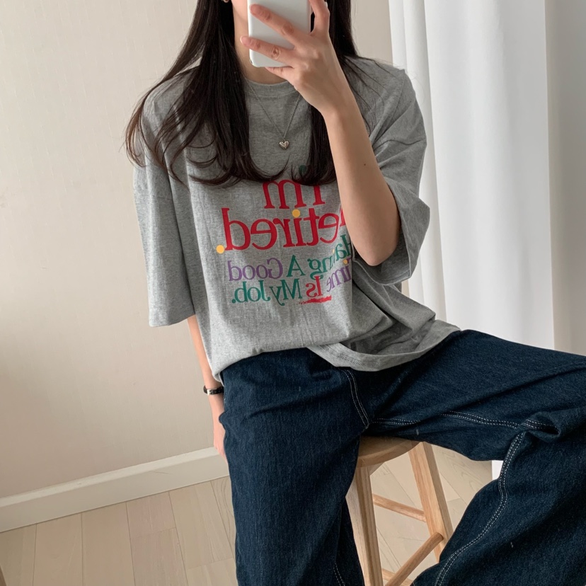 FROMJINI韓國㊣直郵東大門代購女裝新款25春夏推薦休閑人氣T恤FROMJINIT恤