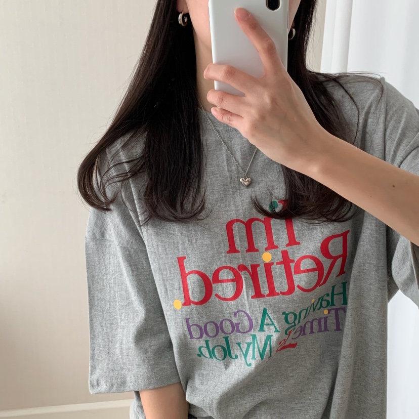FROMJINI韓國㊣直郵東大門代購女裝新款25春夏推薦休閑人氣T恤FROMJINIT恤