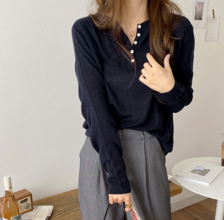 STAY HERE韓國直郵㊣東大門實拍女裝新品人氣熱賣時尚針織衫STAY HERE針織衫
