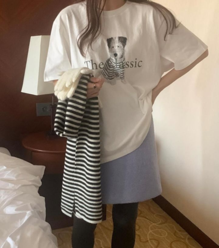 STAY HERE韓國直郵㊣東大門實拍女裝新品人氣推薦25春夏T恤STAY HERET恤
