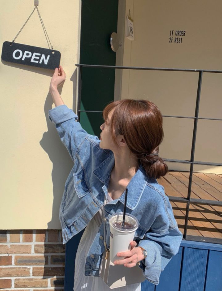 STAY HERE韓國直郵㊣女裝新款熱賣推薦休閑人氣時尚25春夏夾克STAY HERE夾克