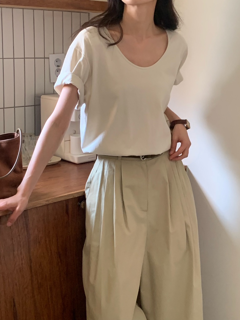 BLEECKER韓國直郵㊣女裝新品熱賣25春夏時尚人氣休閑推薦T恤BLEECKERT恤