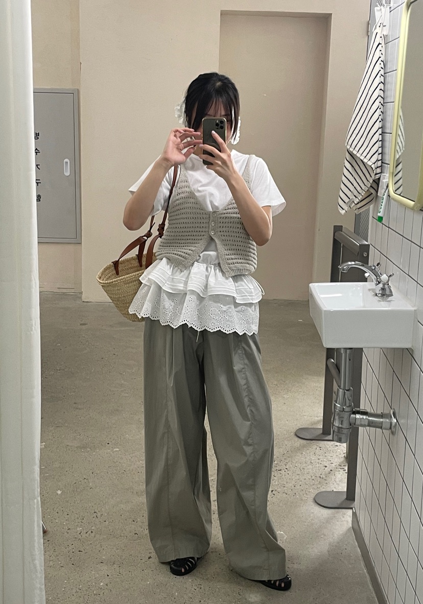 ORMORE韓國直郵㊣女裝新款熱賣時尚推薦25春夏休閑人氣休閑褲ORMORE休閑褲