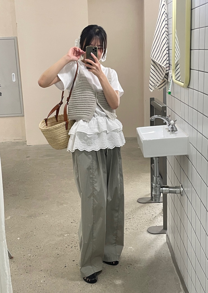ORMORE韓國直郵㊣女裝新款熱賣時尚推薦25春夏休閑人氣休閑褲ORMORE休閑褲