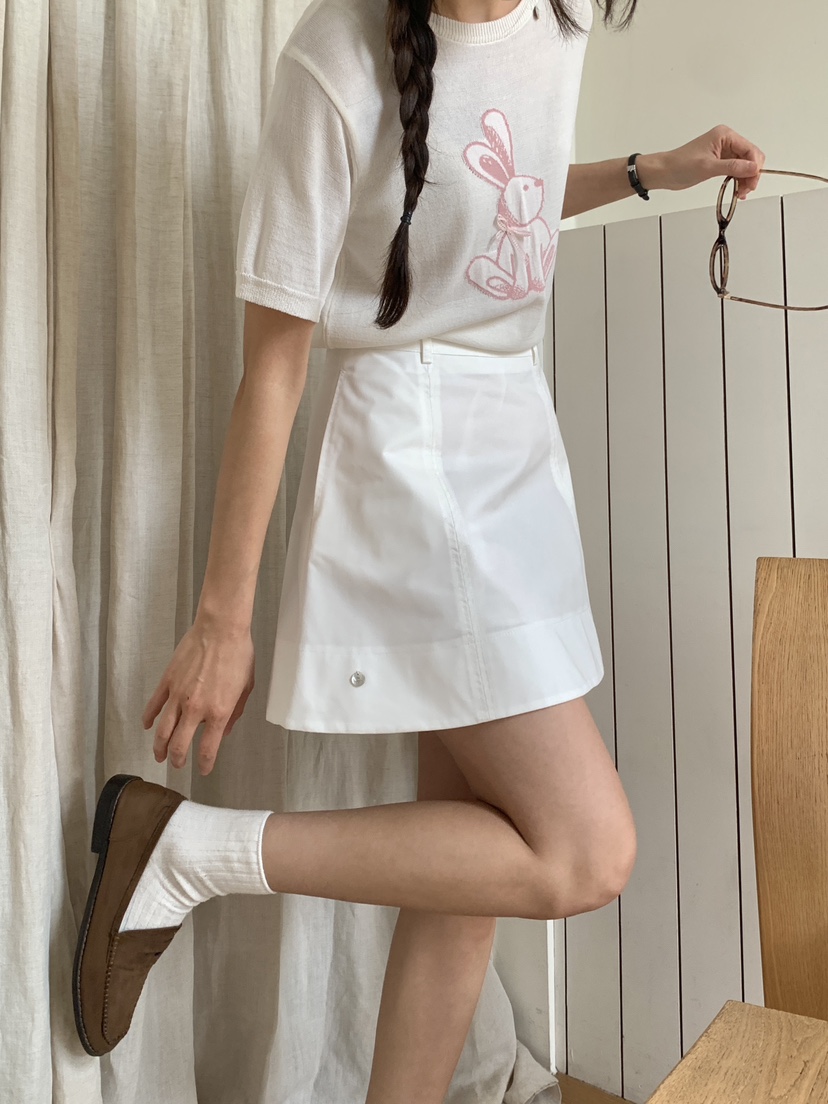 RE:OPENING直郵韓國代購㊣女裝新款休閑人氣25春夏熱賣短裙RE:OPENING短裙