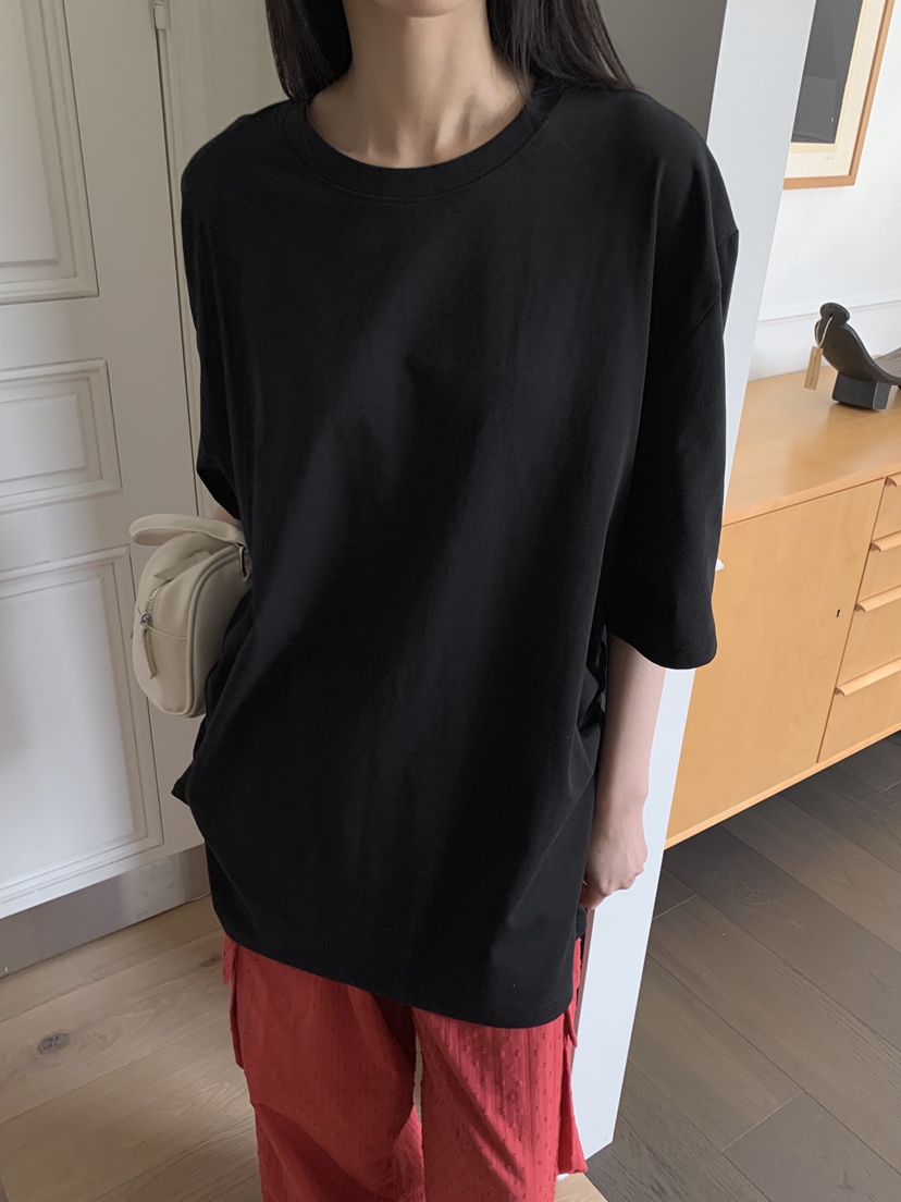 ZITTEN韓國直郵㊣女裝新品休閑推薦時尚人氣25春夏熱賣T恤褶皺ZITTENT恤