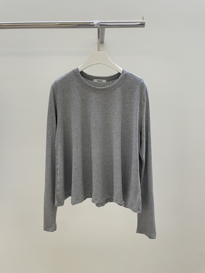 PEBBLE韓國直郵㊣女裝新款休閑熱賣人氣25春夏推薦時尚長袖T恤PEBBLE長袖T恤圖色3