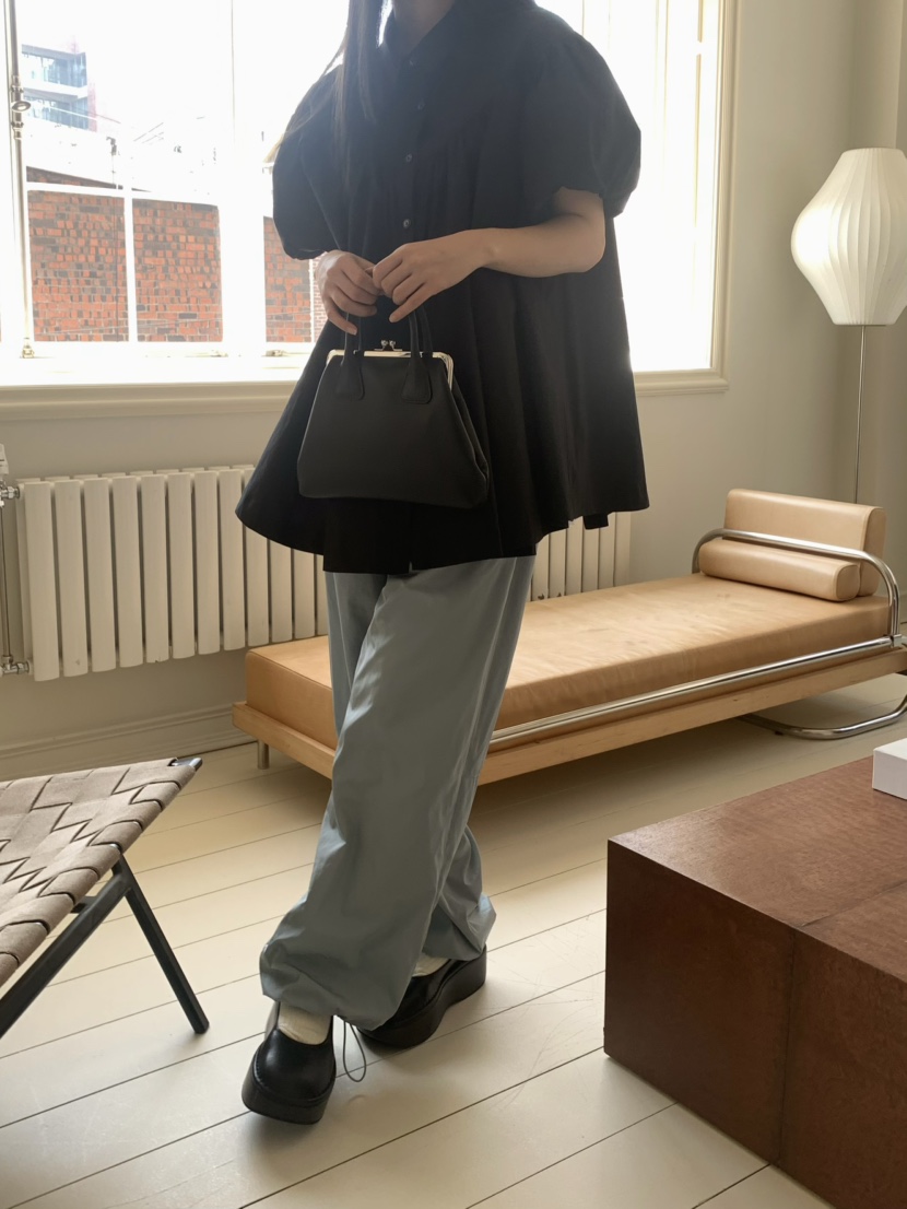 PEBBLE韓國直郵㊣東大門實拍女裝新款熱賣25春夏襯衫蕾絲衫PEBBLE襯衫/蕾絲衫