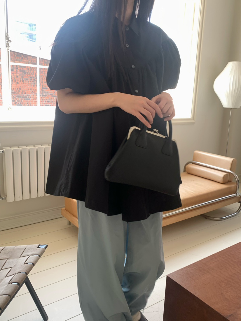 PEBBLE韓國直郵㊣東大門實拍女裝新款熱賣25春夏襯衫蕾絲衫PEBBLE襯衫/蕾絲衫