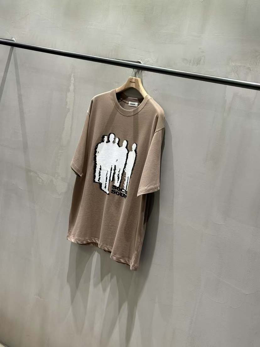 ANSWER韓國直郵㊣女裝新品人氣休閑熱賣25春夏時尚T恤男女同款ANSWERT恤圖色2