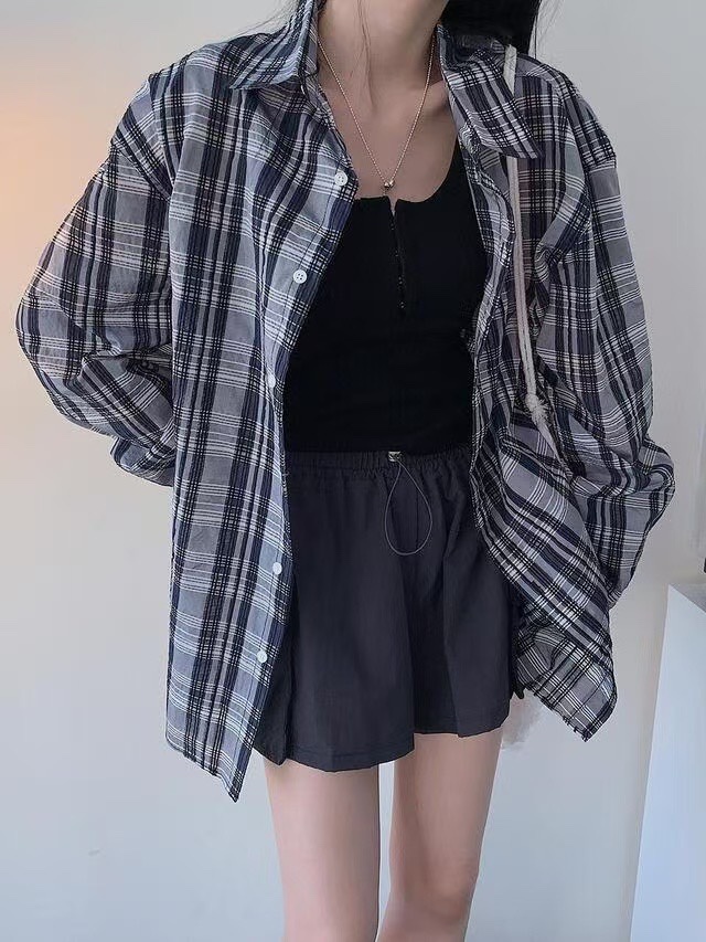 ANSWER韓國直郵㊣女裝新款人氣推薦熱賣襯衫蕾絲衫男女同款ANSWER襯衫/蕾絲衫