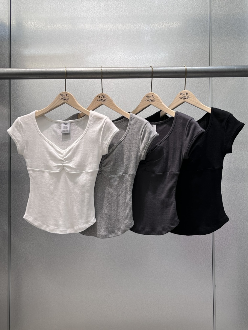 GVR COMPANY韓國直郵㊣東大門實拍女裝新品人氣25春夏推薦T恤GVR-COMPANYT恤